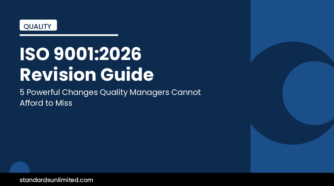ISO 9001:2026 revision guide for quality managers