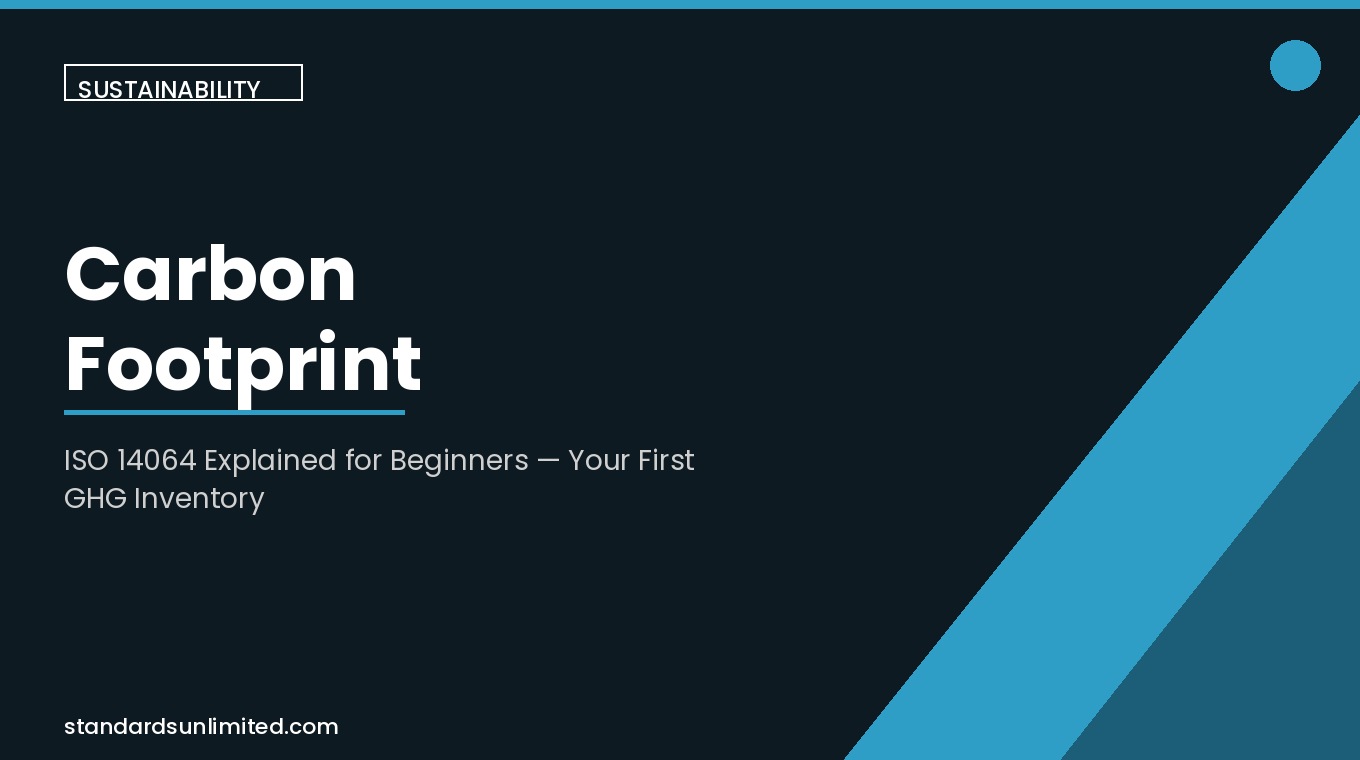 ISO 14064 carbon footprint guide for organizational GHG inventories