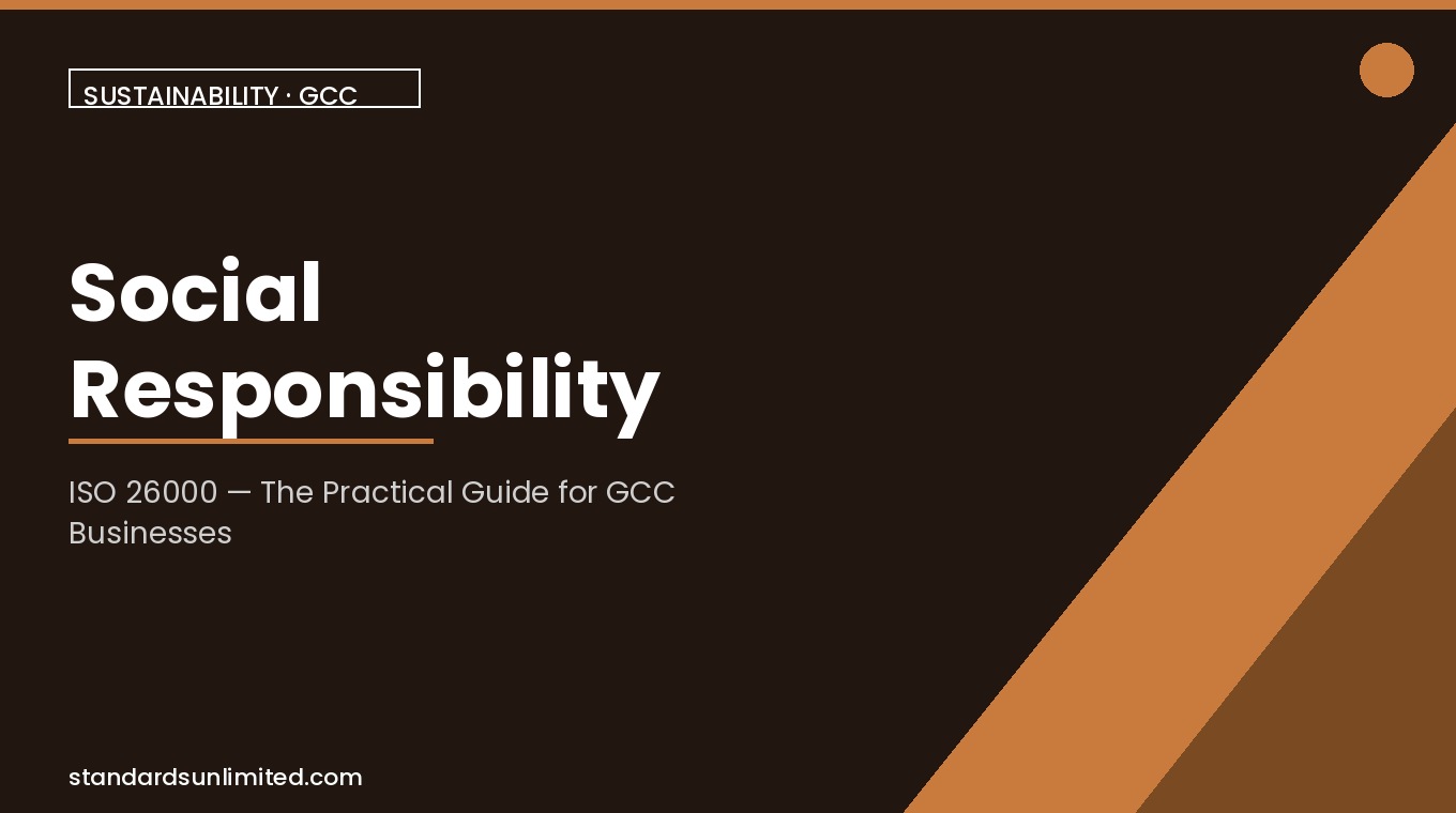 ISO 26000 social responsibility practical guide for GCC businesses