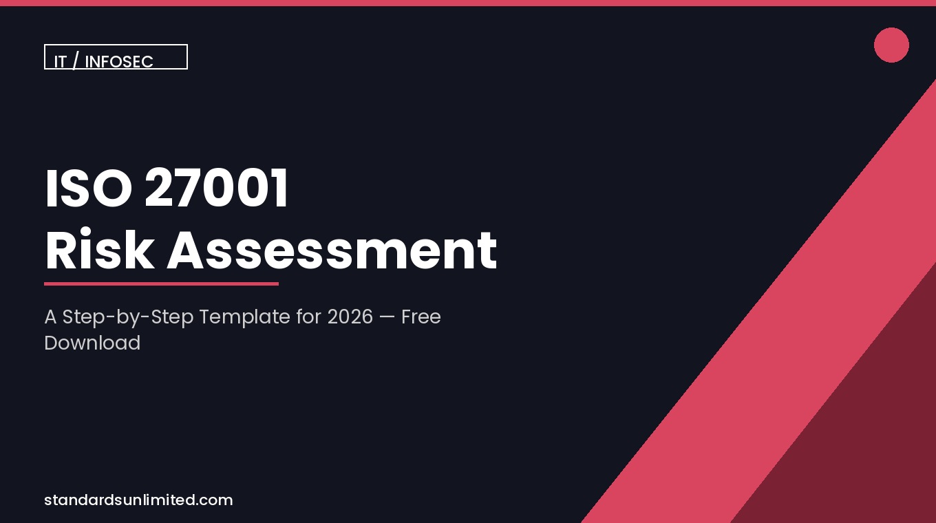 ISO 27001 risk assessment template for information security management